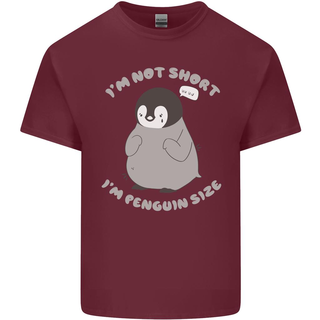 Im Not Short Im Penguine Size Funny Unisexs Light Cotton TShirt