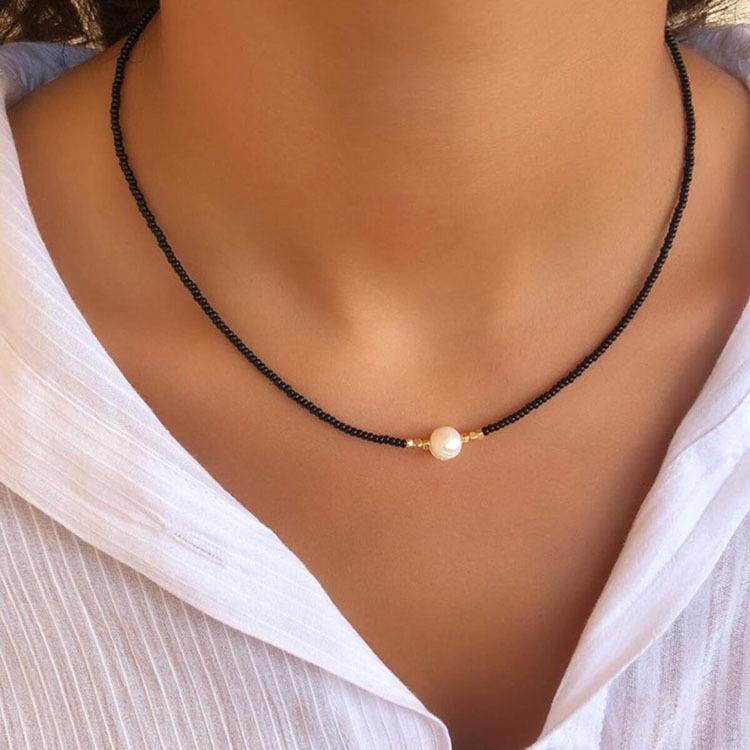 Bohemian Handmade Multilayer Colorful Beads Chain Necklaces Crystal Pendant Jewelry For Women Accessories N0371