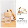 10Pcs 8ml Hanging Car Air Freshener Diffuser Empty Pendant Perfume Aromatherapy Bottle Clear Glass Refillable Ornament Vials