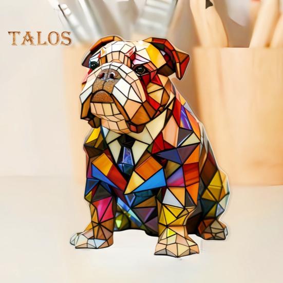 Настольная лампа в виде щенка, винтажная лампа в виде корги и мопса, прикроватная тумбочка из смолы с изображением животных, ночник, светодиодный светильник в собачьей тематике для спальни, гостиной, офиса