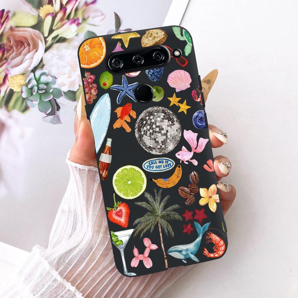 Чехол для телефона для LG V40 ThinQ Чехол Эстетичный Милый Модный Забавный Расписной Корпус для LG V40 ThinQ V405 LM-V405 LM-V409N