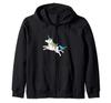 Kawaii Sloth Riding A Unicorn Zip-Up Hoodie