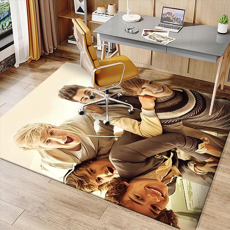 One Direction Where We Are Now Printed Absorbent Washable Carpet, Non-Slip Bathroom Mats, Kitchen Rugs, Yoga Mat,Living Room Entrance, Camping Picnic