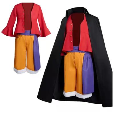 Полный комплект One Piece Luffy Cos Costume Two Years Later Cos 2024 Двумерный анимационный костюм Сценический костюм для выступлений