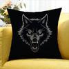 Alpha Sigma Wolf Cool   Various Sizes Square Pillow Case For Car Home Bedchamber Decor