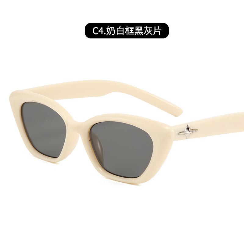 Солнцезащитные очки кошачий глаз для женщин с улучшенным чувством защиты от ультрафиолета, ретро-очки для близорукости с маленьким лицом для мужчин