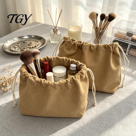 Portable Storage for Home Canvas Drawstring Bag, Heavy Duty Reusable Organizing Extra Large Capacity Container Pouch, Dust-proof Durable Outdoor