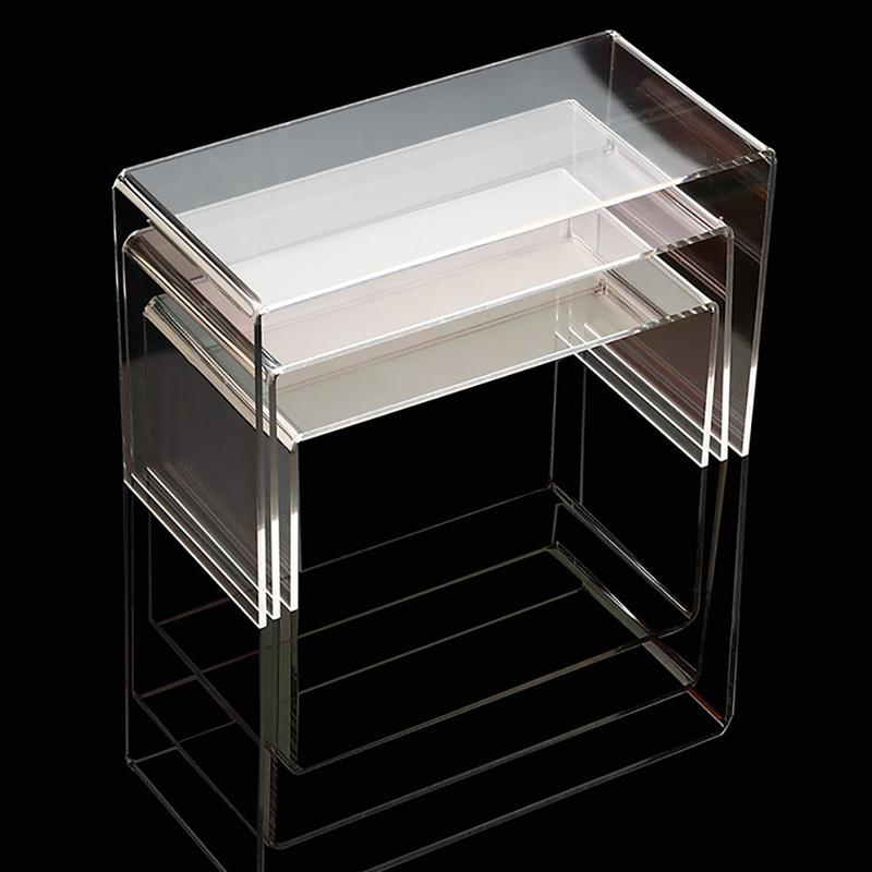 3шт акриловые прилавки для окон, шляпы, обувь, очки, витрина, стойка для шкафа, полка