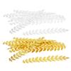 20 Pieces Long Leaf Branch Shape Jewelry Making Findings 120mm Silver/Golden