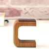 Wooden Watch Stand with Faux Leather Top Layer Nordic Style Decorative Ornament