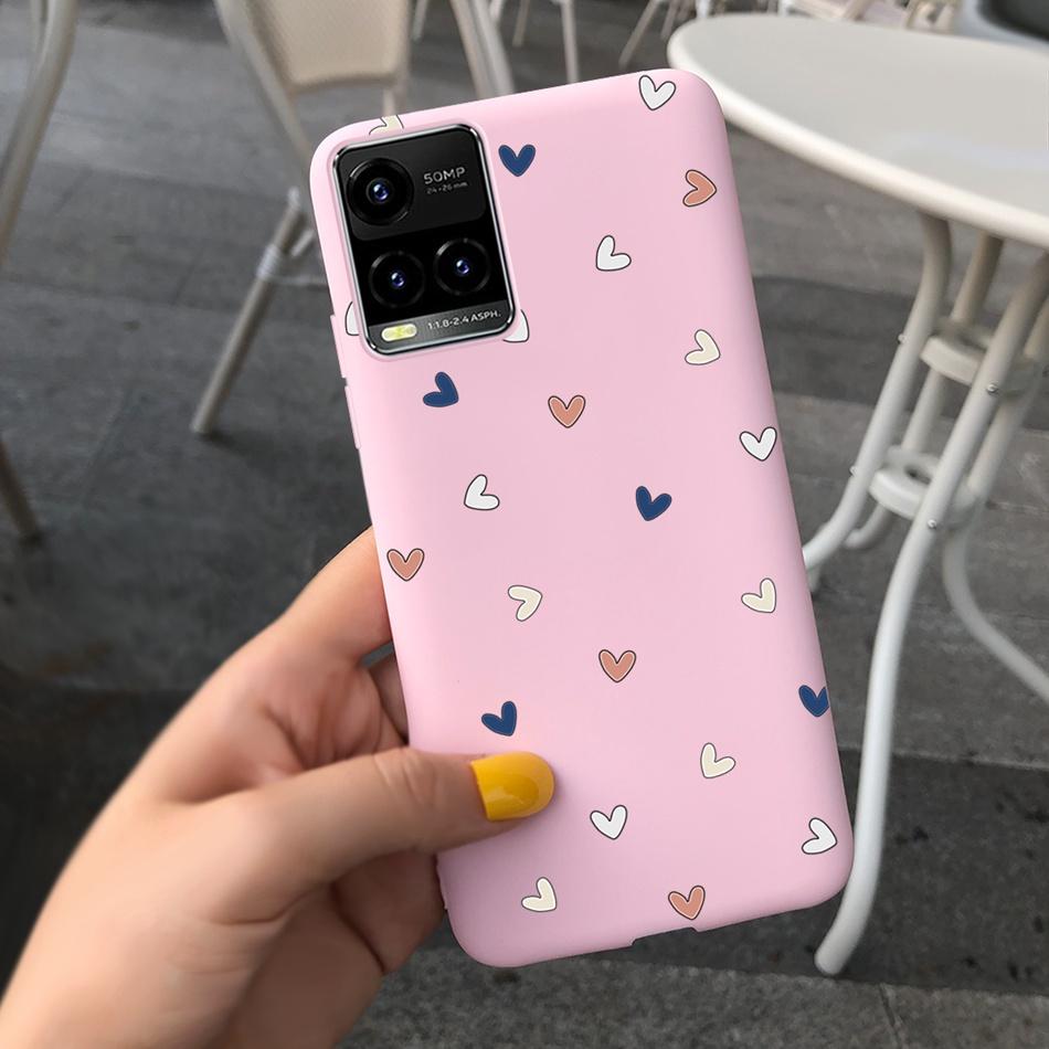 Мультяшный чехол для телефона Vivo Y21 2021 Y21S Y 21 V2110 V2111 Конфетный силиконовый чехол Задняя крышка для Vivo Y33S Y 33S V2109 Чехол Funda