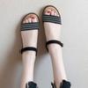 Summer Footwear Flat Beach Shoes One-button Comfortable Female Student Sandals.