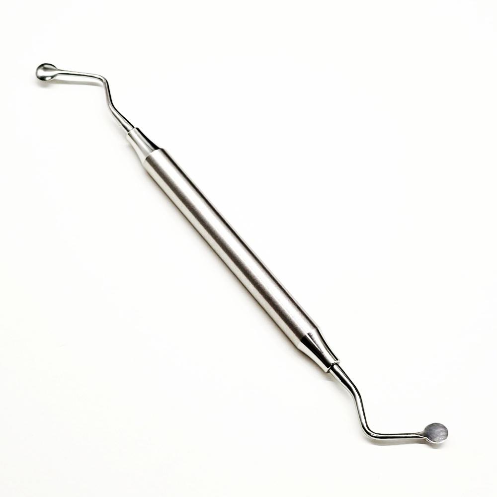 Зубной имплантат, хирургический экскаватор, ложка 4 мм/6 мм, уход за полостью рта, восстановительный инструмент для полости рта, хирургические инструменты с круглым наконечником, двойные концы