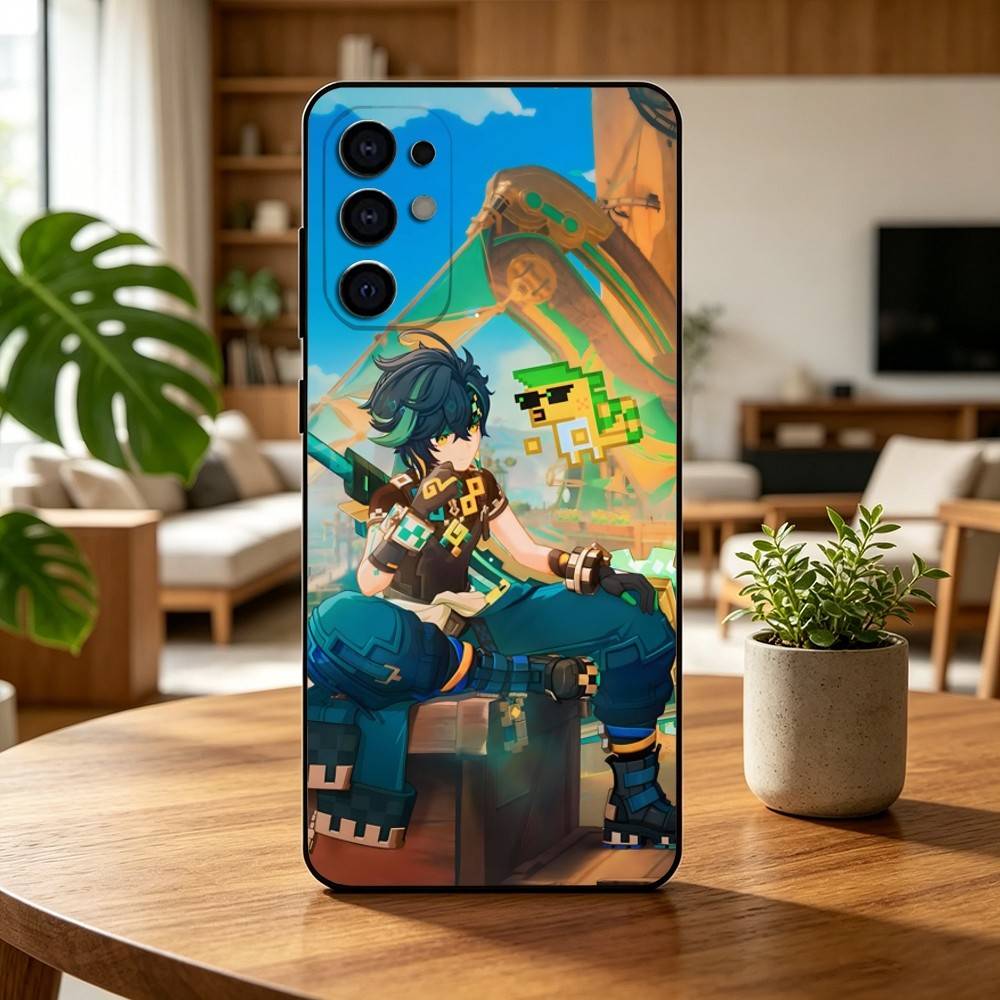 G-Genshin I-Impact Kinich Игровой Подарок Чехол для Телефона Для Samsung S25,S24,S21,S22,S23,S30,Ultra,S20,Plus,Fe,Мягкий Силикон Черный Чехол