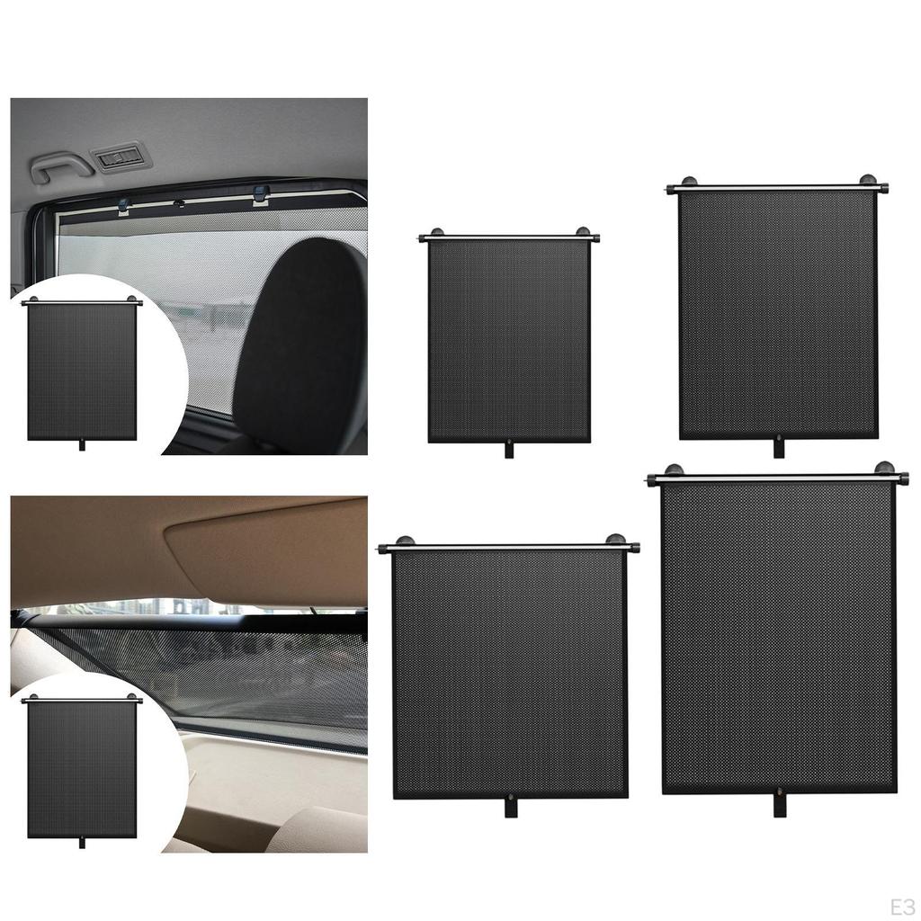 Car Window Interior Insulation Universal Retractable Blackout Side Curtain