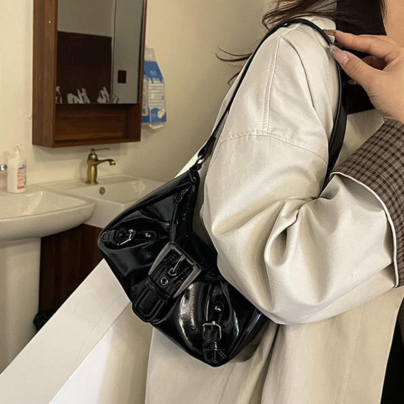 Yogodlns Винтажная сумка через плечо из искусственной кожи для женщин, тренд Y2K, стиль spicy girl, сумка подмышку в стиле Майяр, высококачественные женские сумки