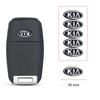 2026 Hot Car Sticker 5Pcs 14 16mm Car Remote Key Logo Stickers Decal For KIA Ceed Sportage Rio Sorento Optima Cerato Picanto K5 