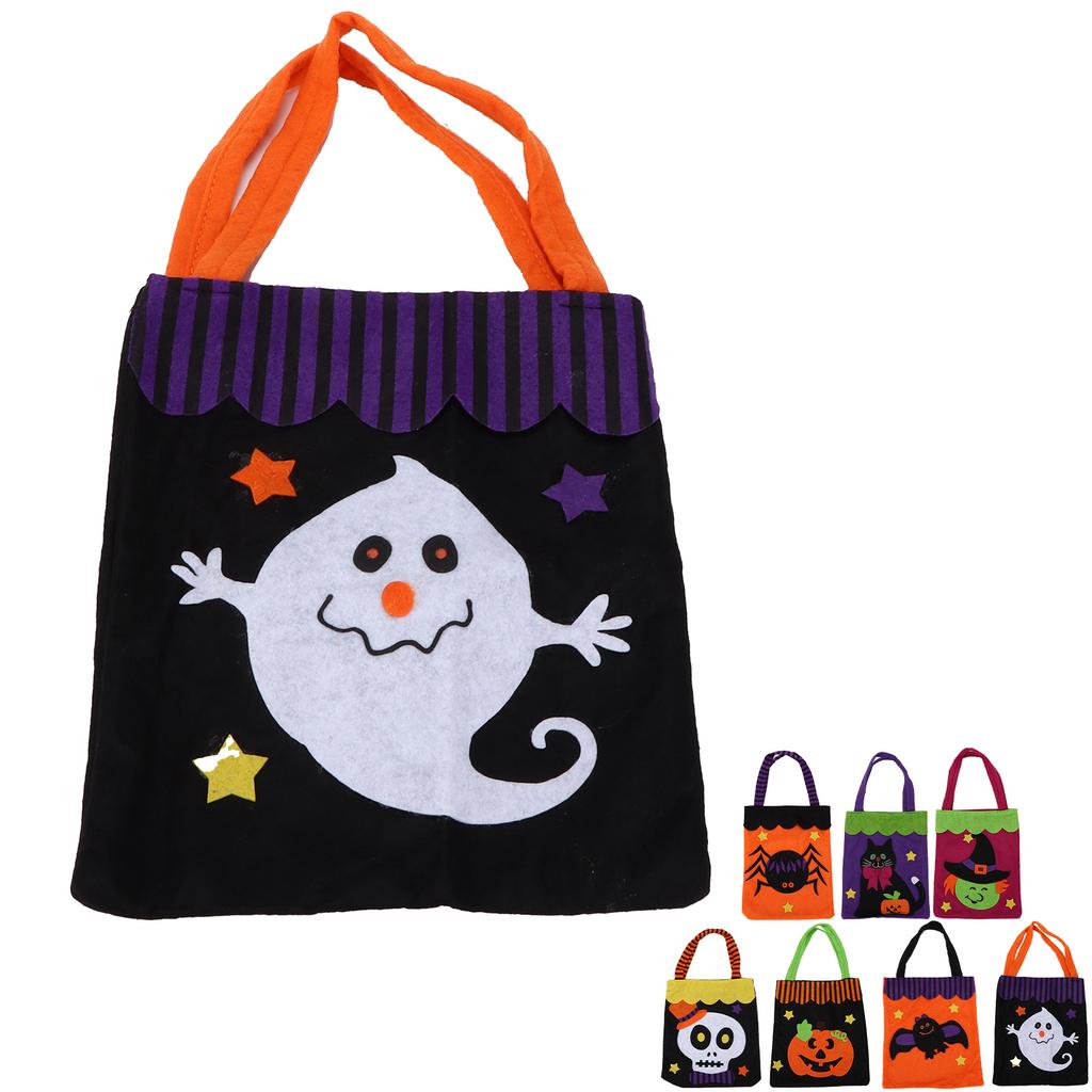 Halloween Tote Bag Reusable Handbag with Handles for Thanksgiving Party Daily Supplies