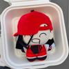 10cm With Red Hat Cosplay Cartoon Anime Vanity Girl Butcher Plush Toys Stuffed Plushie Doll Bag Keychain Pendant Hanging Decor