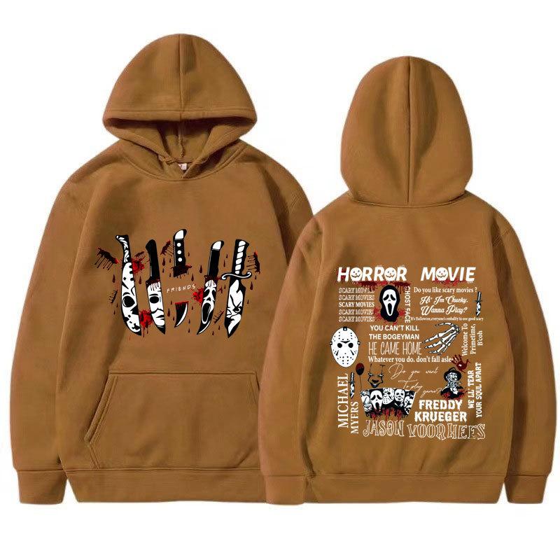 Friends Knife Horror Movie Halloween Hoodies Causal Unisex Hoodies