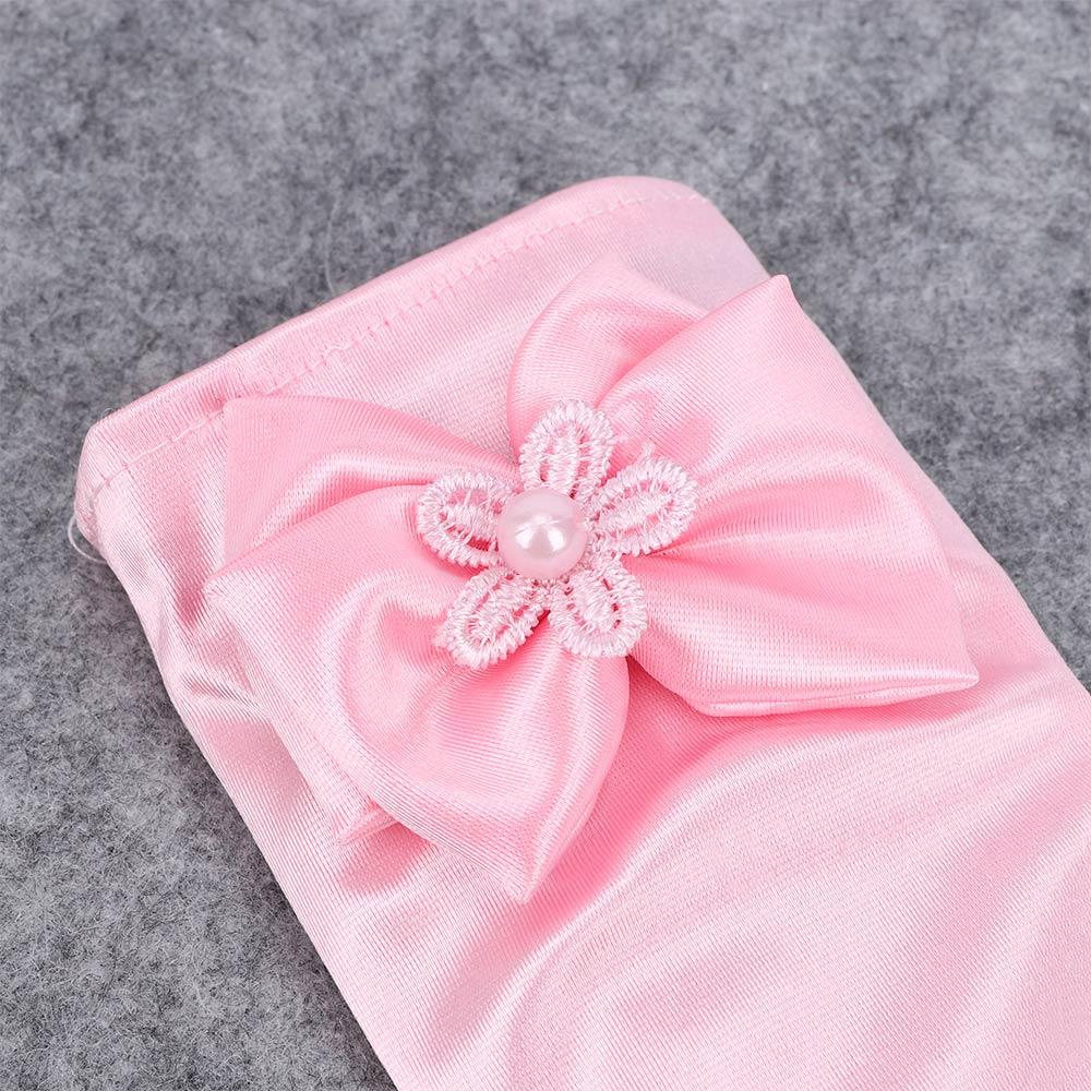 1pair Short Gloves Wedding Bowknot Gloves Princess Gloves Brief Paragraph Lady Gloves Dress Gloves