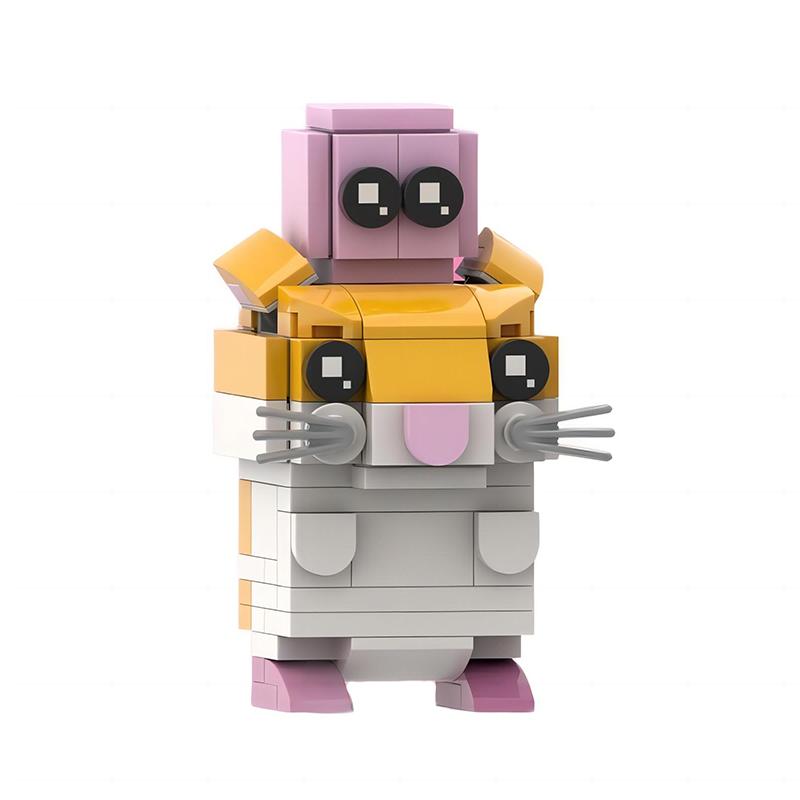 MOC Горячая игра Анимированный персонаж Милый Кирби Строительные блоки Модель Аделина Рыцарь Император Мультяшная кукла DIY Игрушка для детей Подарок на день рождения