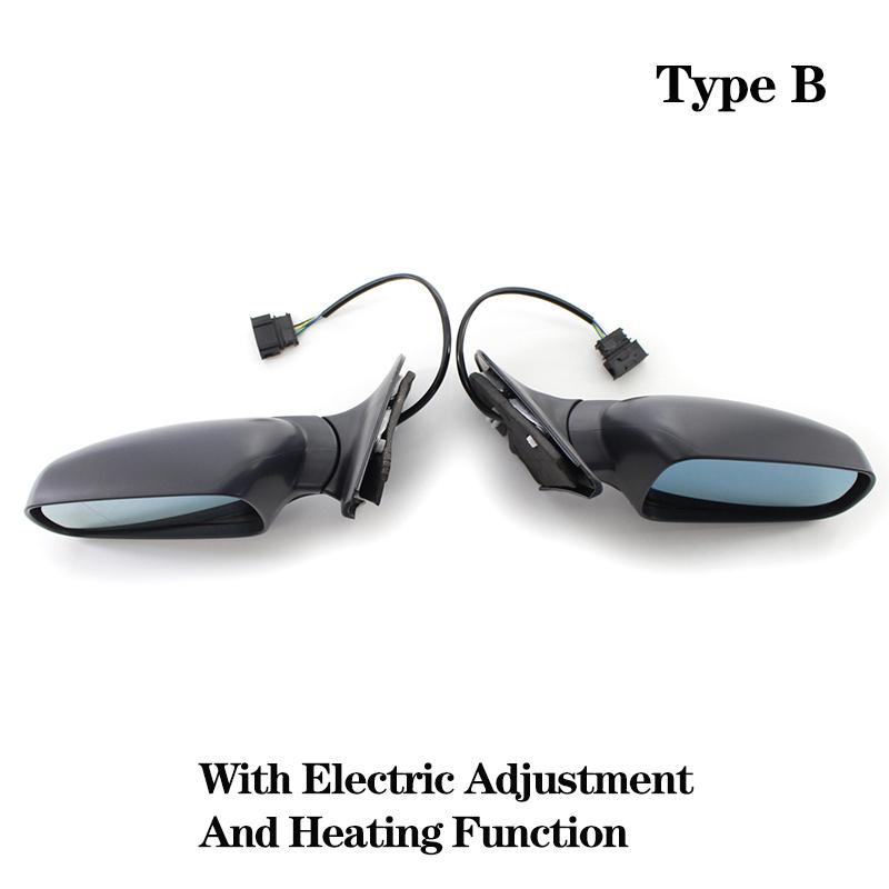 Black Car Electric Mirror Rearview Assembly Rear View Mirror for Volkswagen Bora MK4 Golf4 1999 2000 2001 2002 2003 2004