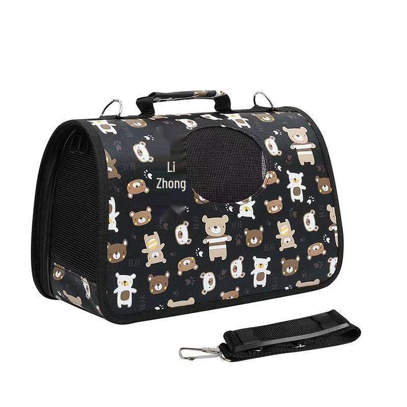 Multi-Color Portable Cat Backpack - Breathable, Foldable, Large Space, Single Shoulder Design for Travel