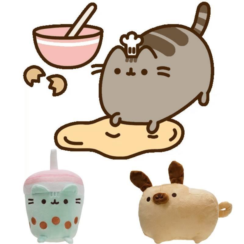 Милый серый толстый кот плюшевая игрушка кукла мягкая игрушка сувенир мультяшный персонаж 20 см