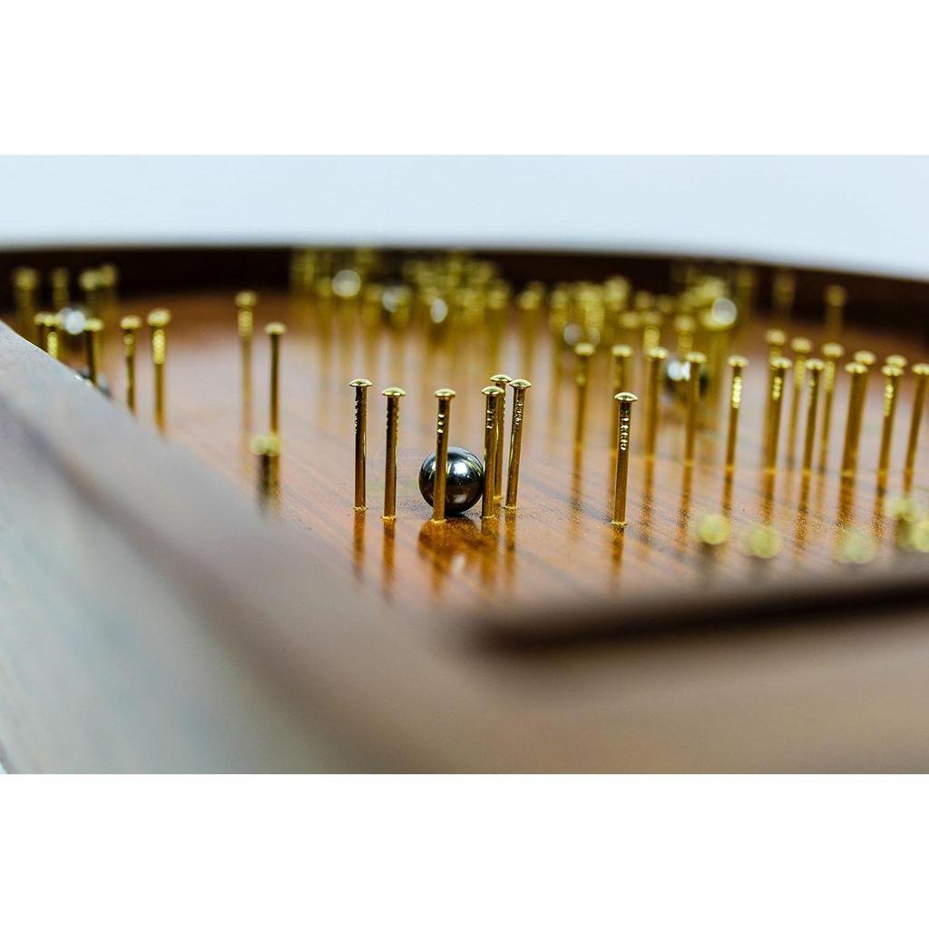 Багатель Традиционная Деревянная Настольная Игра Пинбол Ручной Работы | Эксклюзивный Детский Декор и Подарки (Набор из 2)