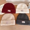 Thickened Woolen Knitted Woolen Cap for Warmth and Cold Protection In Autumn and Winter Big Head Cap To Show Off The Face Small Ear Protectors