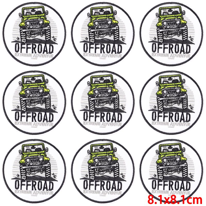 10Pcs/Lot Landscape Outdoor Patch Iron On Embroidery Patches For Clothing Thermoadhesive Patches On Clothes Wilderness Patch
