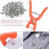 100/50pcs Buckle Rivet Buttons Metal Pliers Snap Button Claw Set Rivet Buckle Installation Tool Kit Hand Pressure Plier