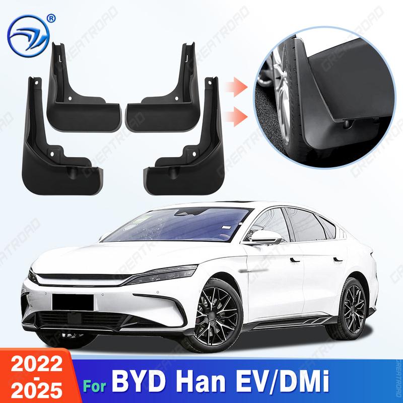 Для BYD Han EV/DMi 2024 2025 Крыло Брызговики Защита от брызг Брызговики Брызговики автомобильные Аксессуары