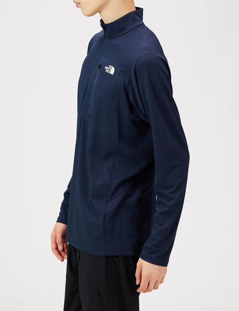 The North Face Long Sleeve Flash Dry 3D UV Urban Size XL Men's Zip-Up Jacket, Moisture-Wicking, Quick-Drying, Protection, Navy,