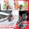 V8 Engine Model Mechanical Assembly Building Boys And Girls Toys
