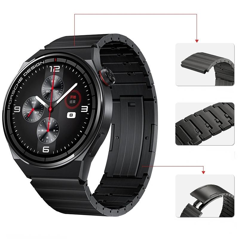22мм Титановый ремешок для Huawei Watch 6 GT4-5-6 Pro 46мм Модный легкий металлический браслет для Amazfit GTR 4 3/Balance 2/Bip 6 5