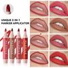 Lipstick Pencil Waterproof Sexy Red Nude Purple Matte Tint Lipstick Lasting Lip Liner Pen Longlasting Makeup Cosmetic
