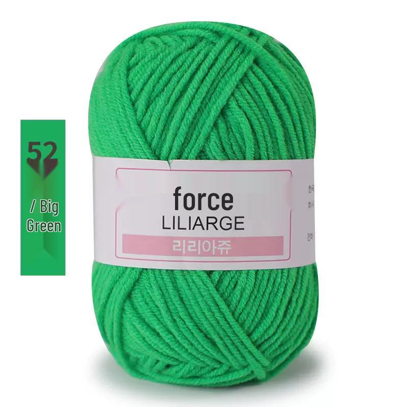 Пряжа из молочного хлопка, 4-слойная: Пряжа средней толщины для детских изделий, ручного вязания шарфов, вязания крючком обуви, кукол и DIY-проектов.