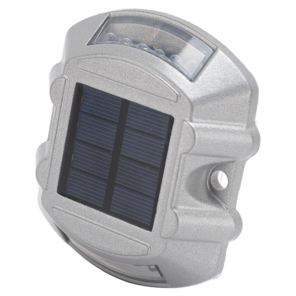 Solar Road Stud Light Aluminum Alloy Solar Powered Outdoor Waterproof Road Markers 6V 1.8W for Step