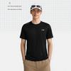 Li-Ning Модная универсальная дышащая удобная футболка с коротким рукавом мужская черная ATSW831-1