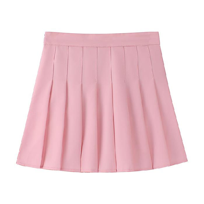 Pleated Skirt and Skirt for Women In Summer Fashion Korean Style High Waist Slim and Fresh Versatile Solid Color A-line Short Skirt for Summer