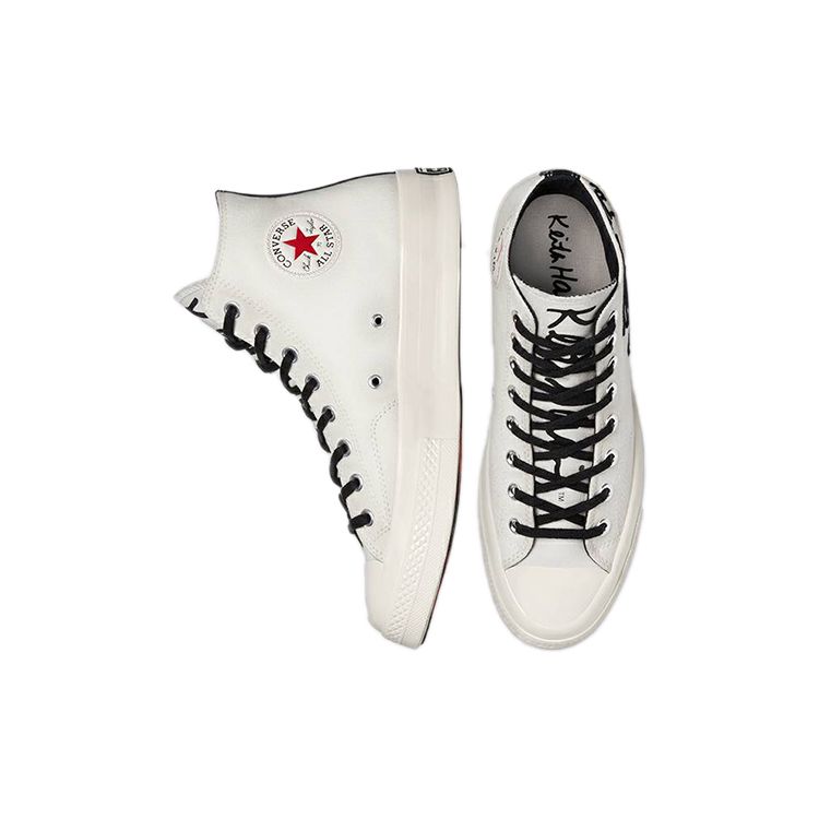 Кит Харинг x Converse Chuck 70 High Унисекс Кроссовки Кремовый Белый Черный 171858C