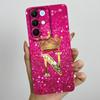 Для Realme 15X C85 5G Чехол для телефона с короной и начальной буквой для пары Realme15X RMX5250 RMX5253 Мягкий силиконовый ТПУ Защитный чехол для объектива