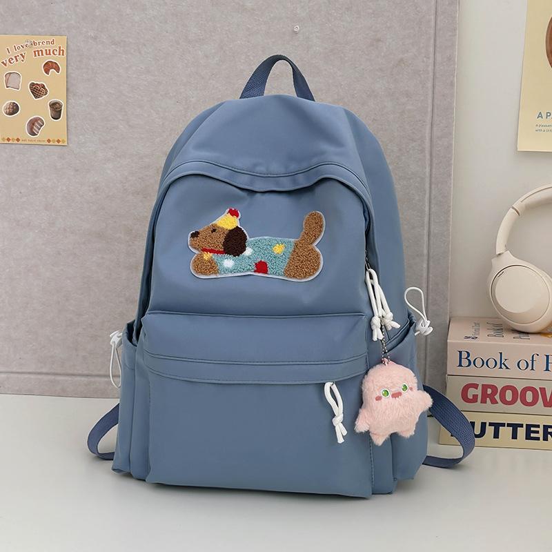 High Appearance Level Girl Schoolbag Cute Cartoon Dog School Backpack for Junior High School Students
