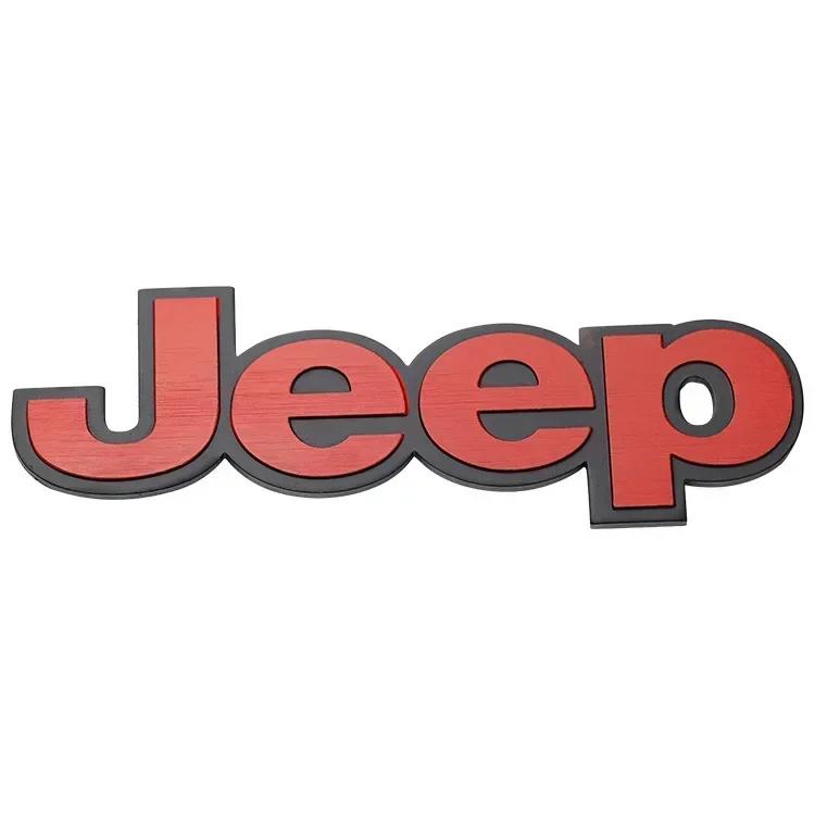 Для Jeep Для Jeep Grand Значок Cherokee Wrangler Renegade Compass JK Patriot Значок на капот автомобиля Сторона кузова Задний значок на багажник