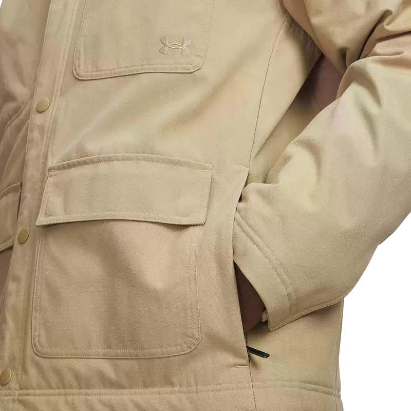 Under Armour Куртка однотонная с логотипом на пуговицах поло Мужские куртки 6000882-234