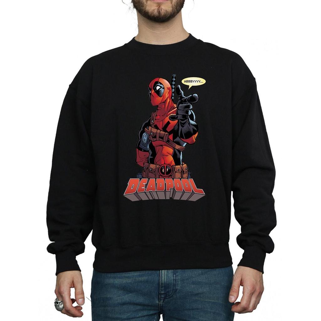 Deadpool Mens Hey You Cotton Sweatshirt