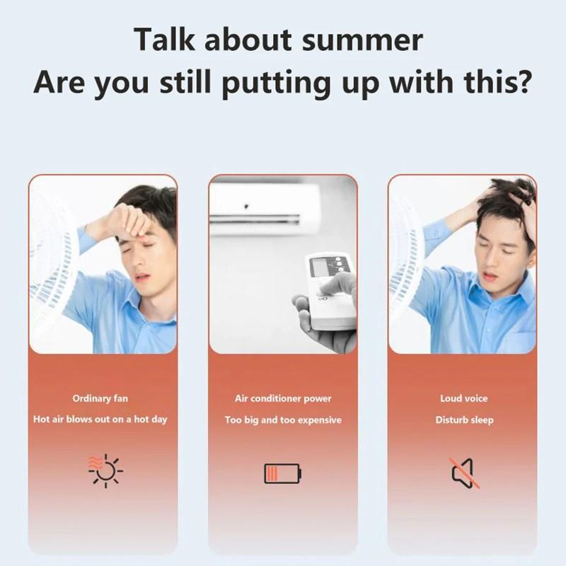 Bladeless Fan Home & Office Table Cooling Fan Portable Air Conditioner Economical Mute Air Cooler