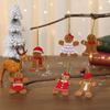 2024 Christmas Non Woven Cartoon Gingerbread Figurine Pendant Merry Christmas Tree Decor for Home Xmas Ornaments Happy New Year
